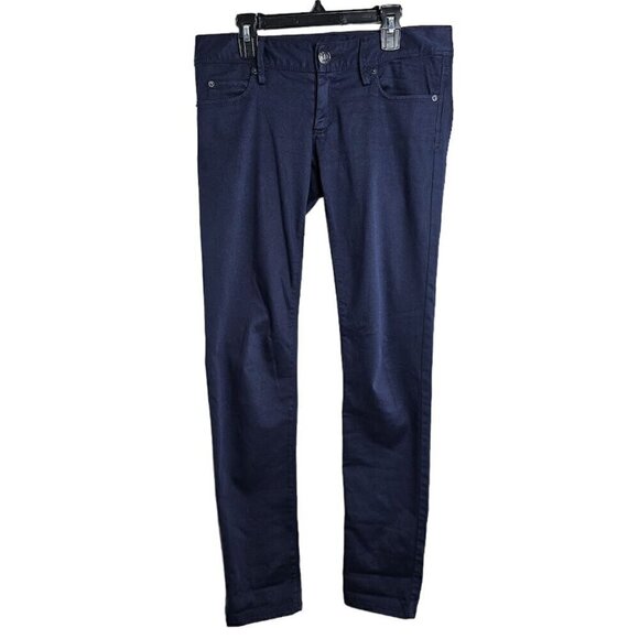 LILLY PULITZER Jeans Pants Worth Low Rise Skinny NAVY BLUE size 0 XS Preppy Chic - Picture 1 of 8